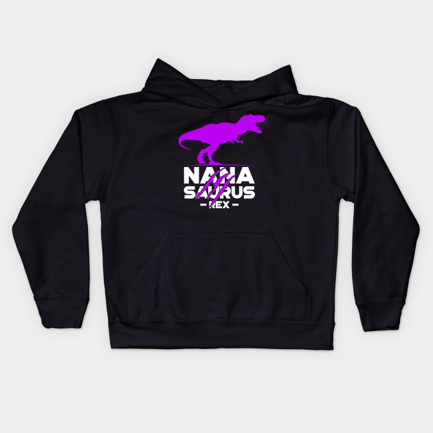 'Nana-saurus Grandma' Funny Grandmother Gift Kids Hoodie by ourwackyhome